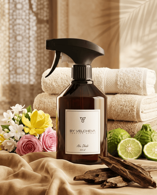 By Velcheva Textilspray Abu Dhabi – 500 ml, Rose, Patchouli & Vanille - Anania's Shop