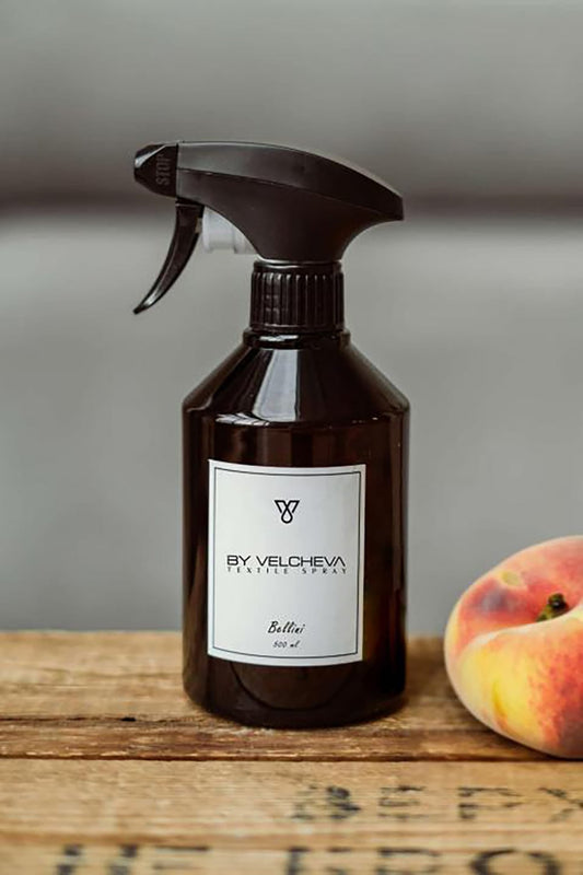 By Velcheva Textilspray Bellini – 500 ml, Pfirsich, Rum & Vanille - Anania's Shop